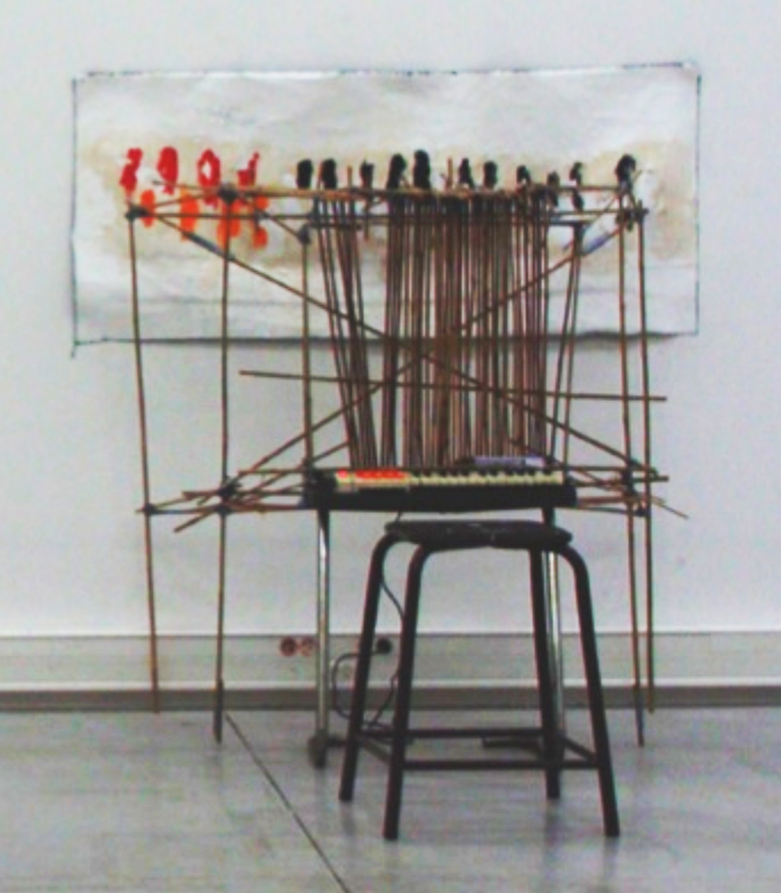 Sans titre (Adaptation des trois gnossiennes d'Érik Satie, en peinture) , 2009, Raphal Moreira Gonalves